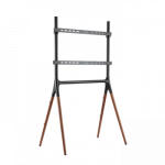 LOGILINK - TV stand with walnut wooden legs, 49-70''