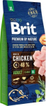 BRIT Premium by Nature Adult XL Chicken - sausas maistas &scaron;unims - 15 kg