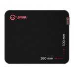 Lorgar Main 323, Gaming mouse pad, Precise control surface, Red anti-slip rubber base, size: 360mm x 300mm x 3mm, weight 0.21kg