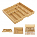 Bamboo Cutlery Drawer Organiser GB379