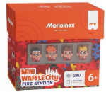 &bdquo;Marioinex Mini Waffle&ldquo; konstruktoriaus kaladėlės &ndash; &bdquo;Miestas&ldquo;: gaisrinė, 280 dalių