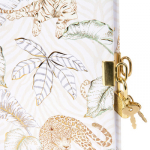 Užra&scaron;ų knygutė GOLDBUCH 44588 Felino su spynele| 17x17| 96 psl|balti lapai