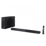 Sharp 2.1ch Ultra-slim Dolby Atmos/DTS Virtual: X Soundbar with Wireless Subwoofer | HT-SBW320 | 360 W | Bluetooth | Black | Wireless connection