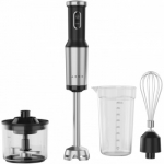 Hand Blender, 1200W in CB, Black, Tiger Teeth Cutter, Whisk, Food Processor, Cup