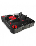 Numark PT01 Scratch - Pusiau automatinis ne&scaron;iojamas patefonas su DJ scratch jungikliu