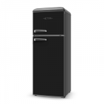 ETA Refrigerator | ETA253890020EN Storio Retro | Energy efficiency class E | Free standing | Combi | Height 148.2 cm | Fridge net capacity 170 L | Freezer net capacity 45 L | 38 dB | Black