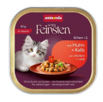 ANIMONDA Vom Feinsten Kitten in Sauce Chicken and veal - &scaron;lapias kačių maistas - 85g