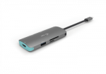I-TEC USB C Metal Nano Docking Station 1xHDMI 4K 1xSD Cardreader 1xmicroSDCardreader 3xUSB 3.0 Port 1xUSB-C PD compatible with TB3
