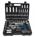 Rankinių įrankių rinkinys TB94 lagamine, 1/4"-1/2", 94 vnt., Scheppach