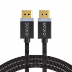 SAVIO DISPLAYPORT (M) - KABELIS DISPLAYPORT (M), V1.4, 3 m, CL-176