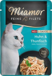 MIAMOR Fine Filets Chicken with tuna in sauce - &scaron;lapias kačių maistas - 100g