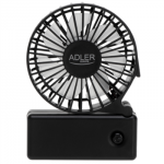 Adler Foldable Mini Fan | AD 7336 | Desk Fan | Diameter 6.5 cm | Number of speeds 1 | Black