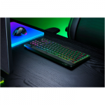 Razer | BlackWidow V4 Low-Profile HyperSpeed | Keyboard | Wireless | US | Bluetooth | Orange Switches | Black