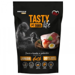 BIOFEED Tasty Dogs Life Junior Duck - drėgnas ėdalas &scaron;unims - 150g