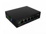Lanberg Switch Light IndustrialPoE 1xBT 3xAT 2xSFP Din Unmanagment Gigabit Ethernet | ILGE-4P-2S-90 | Unmanaged