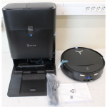 SALE OUT. Ecovacs DEEBOT T80S OMNI BLACK Vacuum cleaner, Robot, Wet and Dry, 24800Pa, TruEdge 3.0, AIVI 3D 3.0, 6400 mAh, Black + Auto-empty sta | Ecovacs Robotic Vacuum Cleaner | DEEBOT T80S OMNI BLACK | Wet and Dry | 6400 mAh | 24800 Pa | Black | I ...