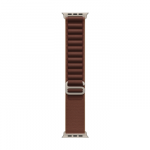 49mm Burgundy Alpine Loop - Medium - Natural Titanium Finish