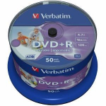 DVD+R Verbatim [ cake box 50 | 4.7GB | 16x | spausdinimui Wide Photo ]