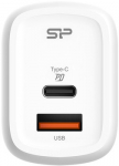 Silicon Power charger USB-C/USB QM25 30W, white