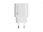 SIENINIS ĮKROVIKLIS NATEC RIBERA 1X USB-A 18W BALTAS