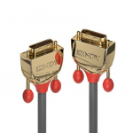 Vaizdo Kabelis - LINDY Gold Line DVI-D Dual Link Kabelis, M/M, 3 m, Pilkas