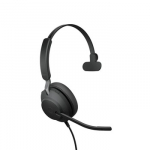 Jabra Evolve2 40 SE Laisvų rankų įranga Vielinis Su lankeliu Biuras / skambučių centras USB Type-C / USB Type-A Juoda
