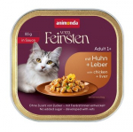 ANIMONDA Vom Feinsten Adult in Sauce Chicken and liver - &scaron;lapias kačių maistas - 85g