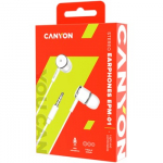 CANYON headphones EPM-01 Mic 1.2m White