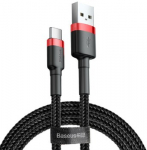 Baseus Cafule USB kabelis 2 m USB A USB C Juoda, Raudona