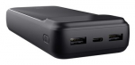 Trust 25883 ne&scaron;iojamasis įkroviklis Ličio-jonų (Li-Ion) 20000 mAh Juoda