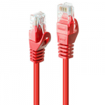 Tinklo Kabelis - LINDY Cat.6 U/UTP Tinklo Kabelis, RJ45, M/M, 250MHz, CCA, 10 m, Raudonas