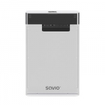 Savio 2,5" i&scaron;orinis HDD/SSD korpusas, USB 3.0, skaidrus, AK-66