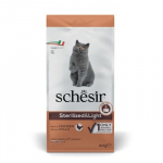 SCHESIR Adult Sterilized and Light Rich in chicken - sausas kačių maistas - 10kg