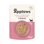 APPLAWS Tuna Fillet with prawn in broth - &scaron;lapias kačių maistas - 70g