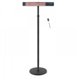TunaBone Electric Standing Patio Heater, Single carbon golden tube | TB2580ST-01 | Patio heater | 2500 W | Black