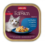 ANIMONDA Vom Feinsten Adult in Jelly Chicken and salmon - &scaron;lapias kačių maistas - 85g