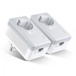 TP-Link TL-PA4010P KIT AV600 Passthrough Powerline 600 Starter Kit Adapterių rinkinys