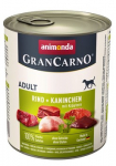 ANIMONDA GranCarno Adult Beef, rabbit and herbs - drėgnas ėdalas &scaron;unims - 800g