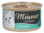 MIAMOR Pastete Trout - &scaron;lapias kačių maistas - 85g
