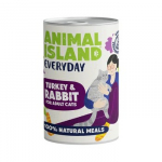 ANIMAL ISLAND Everyday Turkey and rabbit - &scaron;lapias kačių maistas - 400g