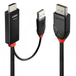 Adapteris - LINDY HDMI į DisplayPort 4K60Hz Adapteris 4096x2160@60Hz 1 m