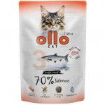 OLLO Cat No. 3 Salmon Mono - &scaron;lapias kačių maistas - 85g
