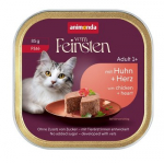 ANIMONDA Vom Feinsten Adult P&acirc;t&eacute; Chicken and hearts - &scaron;lapias kačių maistas - 85g