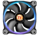 THERMALTAKE Riing 12 LED RGB 3er Set high performance chassis fan 3 pieces 120x120x25mm RGB LED Noise 18.7 dBA with LNC