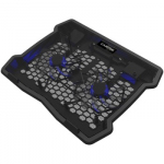 CANYON NS03, Cooling stand dual-fan with 2x2.0 USB hub, support up to 10&rdquo;-15.6&rdquo; laptop, ABS plastic and iron, Fans dimension:125*125*15mm(2pcs), DC 5V, fan speed: 800-1000RPM, size:340*265*30mm, 435g