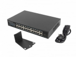 LANBERG switch PoE+ rack 19inch 24x 1GB POE+ 2x GB 2x SFP 360W RSGE-24P-2GE-2S-360 unmanaged