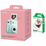 Momentinis fotoaparatas instax mini 12 MINT GREEN+instax mini glossy (10pl)