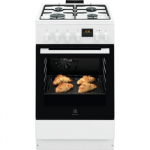 Electrolux 500 Series, 57 L, plotis 50 cm, balta - Viryklė
