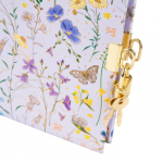 Užra&scaron;ų knygutė GOLDBUCH 44575 Summer Meadow lilac su spynele| 17x17| 96 psl|balti lapai