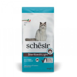 SCHESIR Adult Sterilized and Light Rich in fish - sausas kačių maistas - 10kg